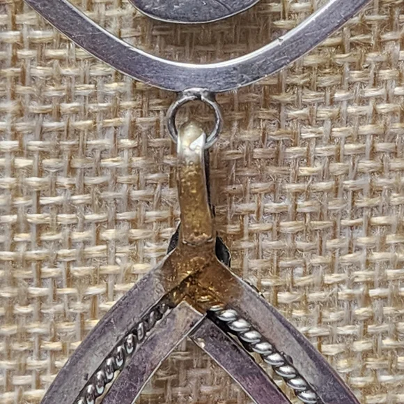 Navajo Turquoise and Sterling Statement Necklace - Picture 4 of 5